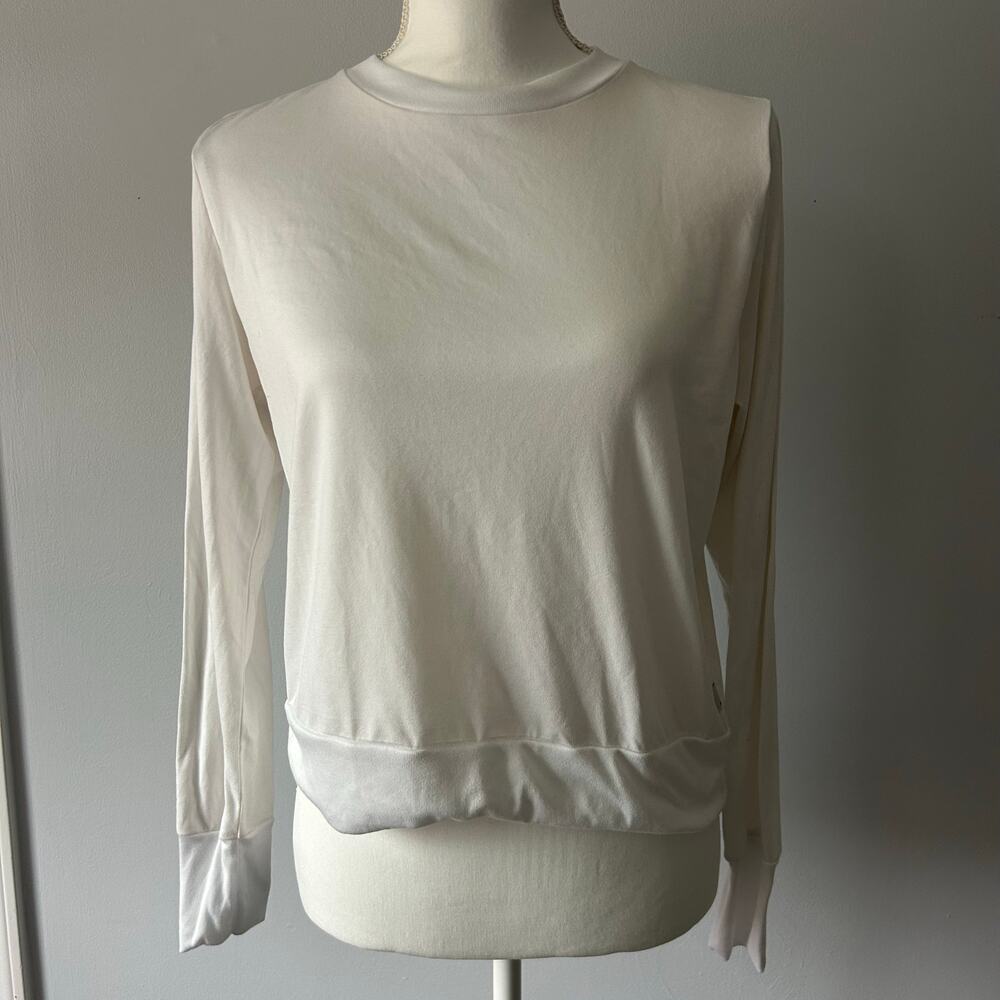 Vuori White Cloud Crewneck Sweatshirt Comfy Soft Loungewear Size Small - Picture 3 of 5